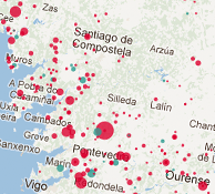 A decade of fires in Spain A decade of fires in Spain